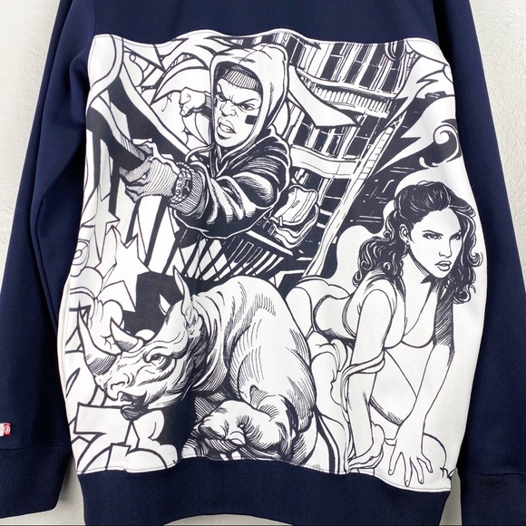 Ecko zip Jacket Sz Small oversized Hip Hop - Picture 8 of 16